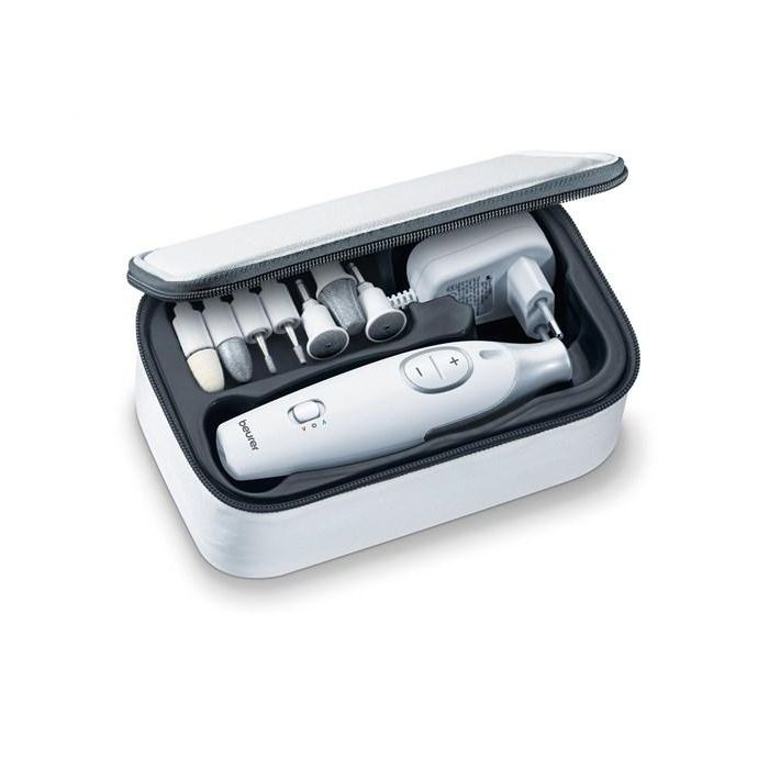 Beurer MP-42 Set de Manicura y Pedicura Profesional con Luz LED, 7 Adaptadores de Zafiro 1 Beurer MP-42 Set de Manicura y Pedicura Profesional con Luz LED, 7 Adaptadores de Zafiro 1