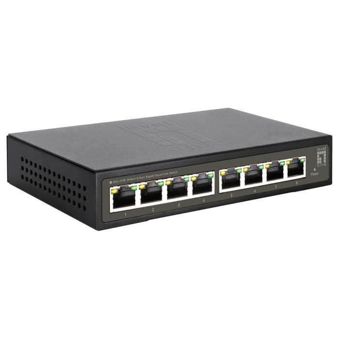 Level one Switch Gigabit Smart Lite GES-2108 de 8 Puertos 3