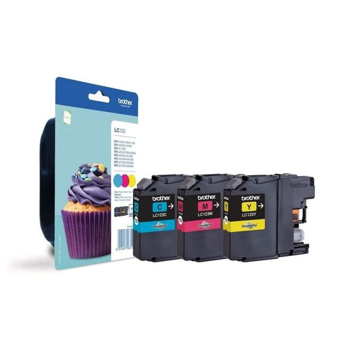 Brother LC123RBWBP Pack 3 Cartuchos de Tinta Color (C, Y, M) para MFC-J4510DW, MFC-J4410DW, MFC-J4610DW 0 Brother LC123RBWBP Pack 3 Cartuchos de Tinta Color (C, Y, M) para MFC-J4510DW, MFC-J4410DW, MFC-J4610DW 0