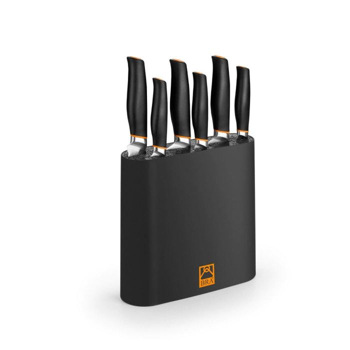 Portacuchillos BRA A198208 Negro Plástico 1 Portacuchillos BRA A198208 Negro Plástico 1