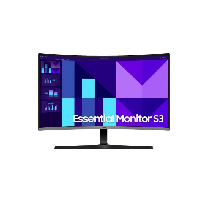 Samsung Monitor Curvo Essential S39GD LS32D392GAUXEN 32 Pulgadas Full HD, Panel VA 1500R, 100Hz, Modo Juego, Eye Saver, Flicker Free, Negro