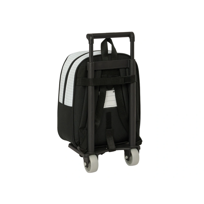 Mochila Escolar con Ruedas Real Madrid C.F. Blanco Gris 22 x 27 x 10 cm 1