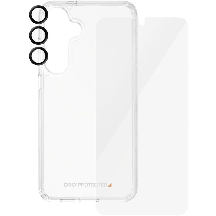 PanzerGlass Protector de Pantalla 3-en-1 para Samsung Galaxy S24 Plus, UWF, con EasyAligner, Anti-rayones y Golpes, Transparente 3