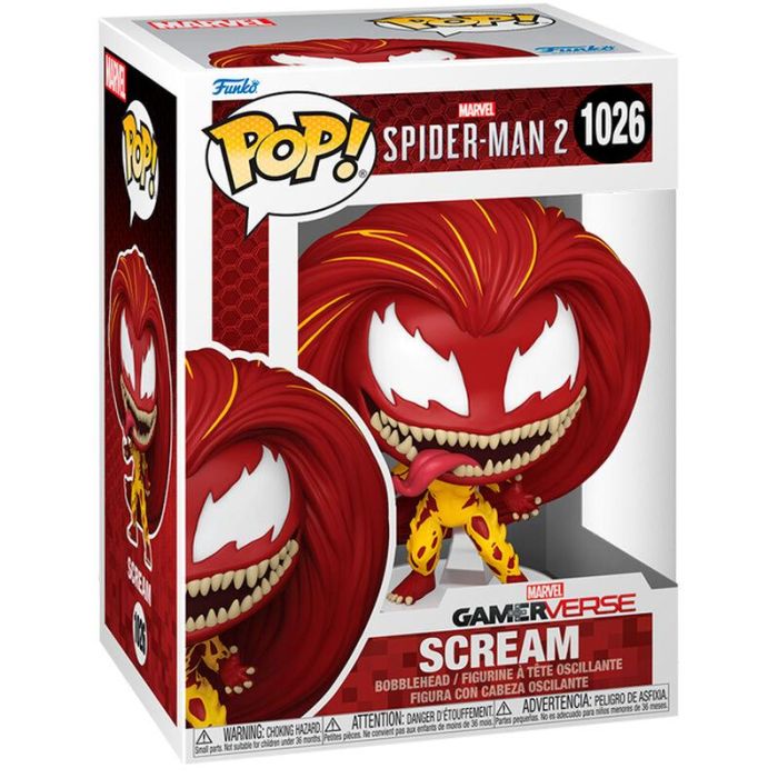 FUNKO POP! Marvel Spider-Man 2 Scream - Figura de Vinilo de 9cm