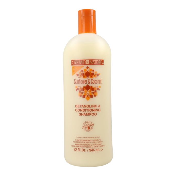 Creme Of Nature Sunflower/coco Champú Detangling Acondicionador Champú 946 Ml