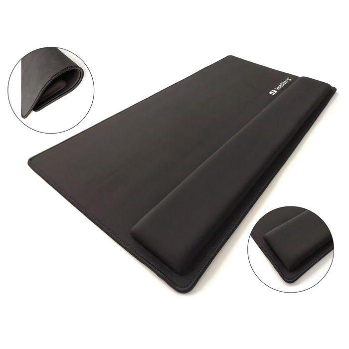 Sandberg Desk Pad Pro XXL Alfombrilla de Escritorio Antideslizante con Soporte para Muñecas y Bordes Cosidos para Teclado y Ratón 0 Sandberg Desk Pad Pro XXL Alfombrilla de Escritorio Antideslizante con Soporte para Muñecas y Bordes Cosidos para Teclado y Ratón 0