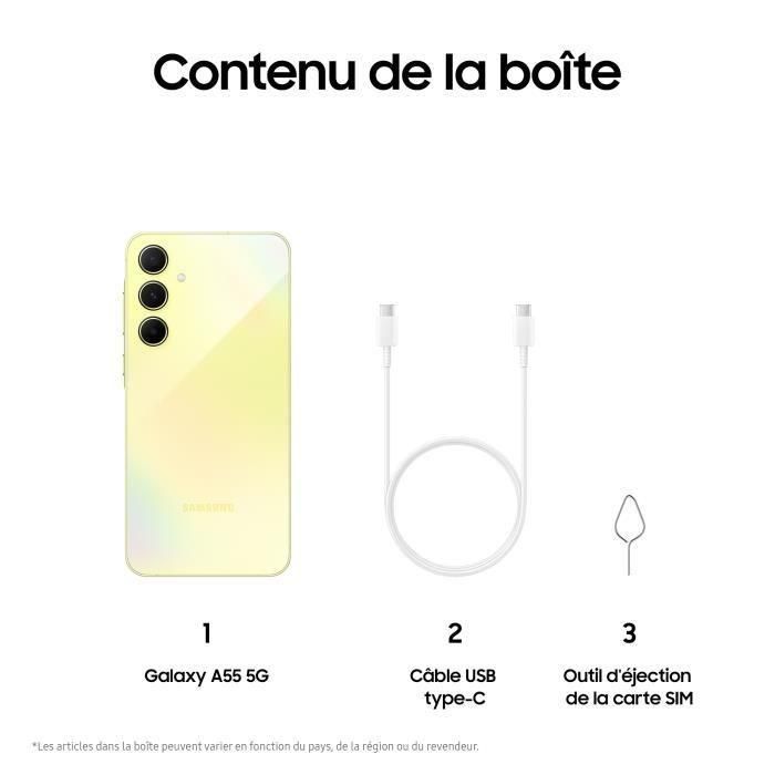 Smartphone Samsung Galaxy A55 6,6" 8 GB RAM 128 GB Amarillo Negro 5 Smartphone Samsung Galaxy A55 6,6" 8 GB RAM 128 GB Amarillo Negro 5