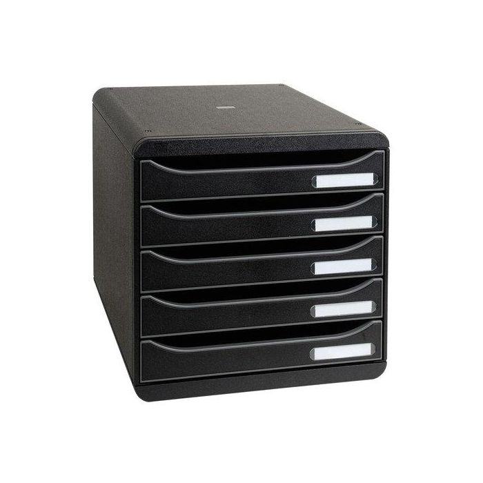 Modulo Exacompta Big-Box Plus Ecoblack 5 Cajones Colores Negro