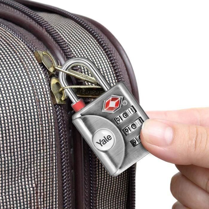 Yale Candado TSA con Código Combinado Programable de 3 Dígitos para Maleta y Equipaje - Aprobado para Viajes Internacionales 4 Yale Candado TSA con Código Combinado Programable de 3 Dígitos para Maleta y Equipaje - Aprobado para Viajes Internacionales 4