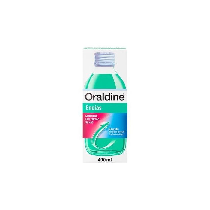 Oraldine Enjuague Bucal Encías con Hexetidina 0,1% para uso diario, previene sangrado gingival y placa, protege y revitaliza 400ml