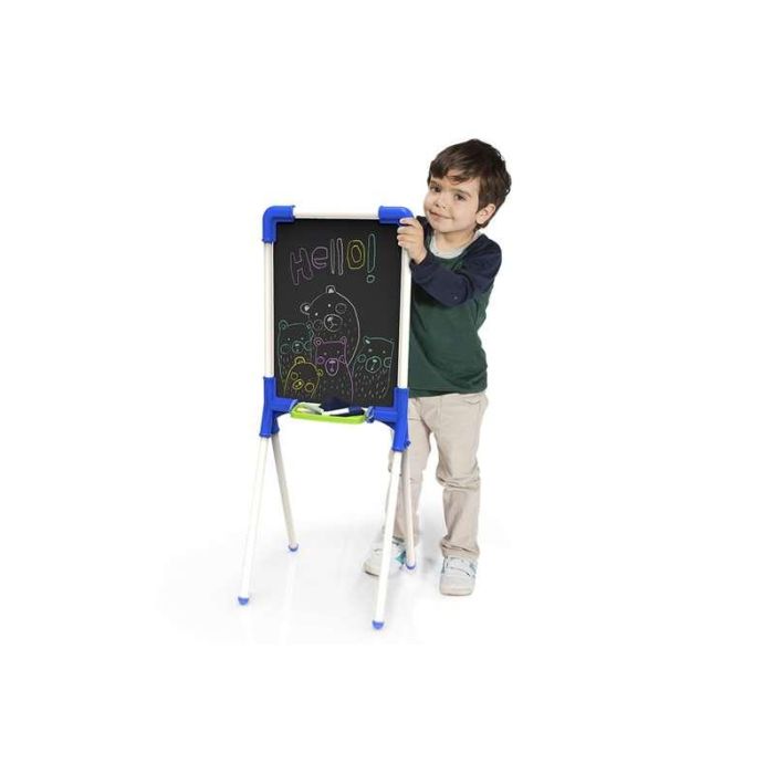 Pizarra junior reversible 37x32x85 cm incluye 12 piezas 3 Pizarra junior reversible 37x32x85 cm incluye 12 piezas 3