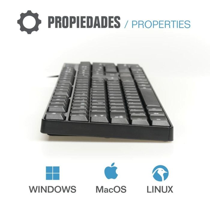 Teclado iggual CK-FRAMELESS-105T Negro 2 Teclado iggual CK-FRAMELESS-105T Negro 2