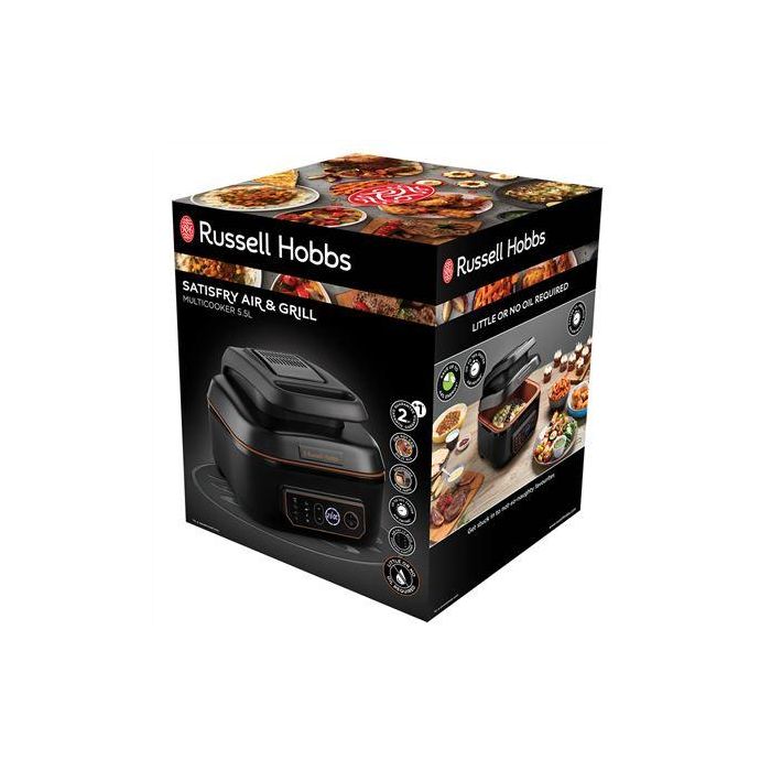 Russell Hobbs 26520-56 Freidora de Aire y Robot de Cocina SatisFry Air & Grill 5.5L Multifunción - Asar, Hornear, Dorar 16 Russell Hobbs 26520-56 Freidora de Aire y Robot de Cocina SatisFry Air & Grill 5.5L Multifunción - Asar, Hornear, Dorar 16