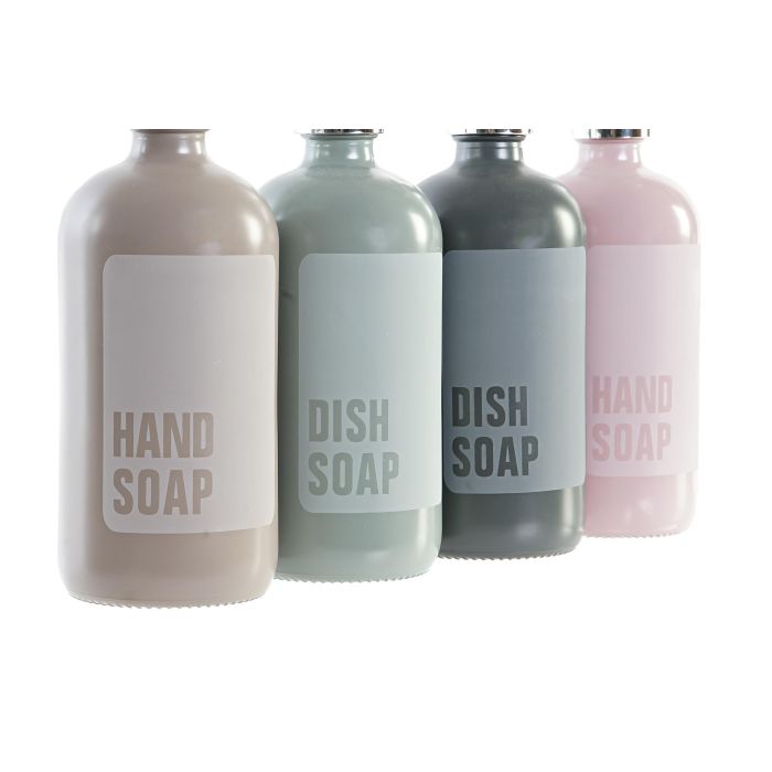 DKD Home Decor Dosificador Rosa Palo Verde 7.5 x 7.5 x 20 cm 450ml Cristal ABS (12 Unidades) 1 DKD Home Decor Dosificador Rosa Palo Verde 7.5 x 7.5 x 20 cm 450ml Cristal ABS (12 Unidades) 1