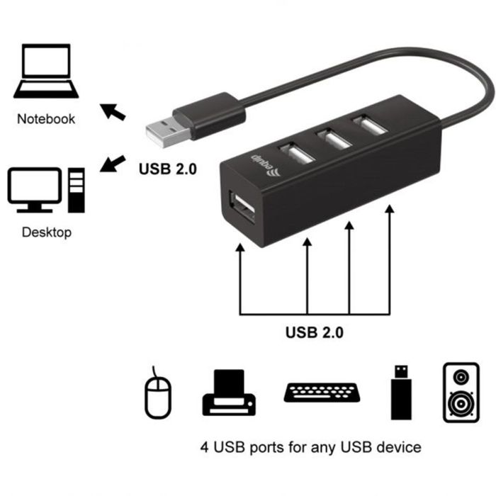 Hub Usb Equip Usb Tipo A 1 Hub Usb Equip Usb Tipo A 1