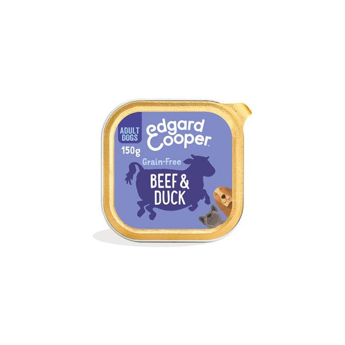 Comida húmeda para perros adultos sabor ternera y pato - 11 tarrinas de 150 gr Comida húmeda para perros adultos sabor ternera y pato - 11 tarrinas de 150 gr