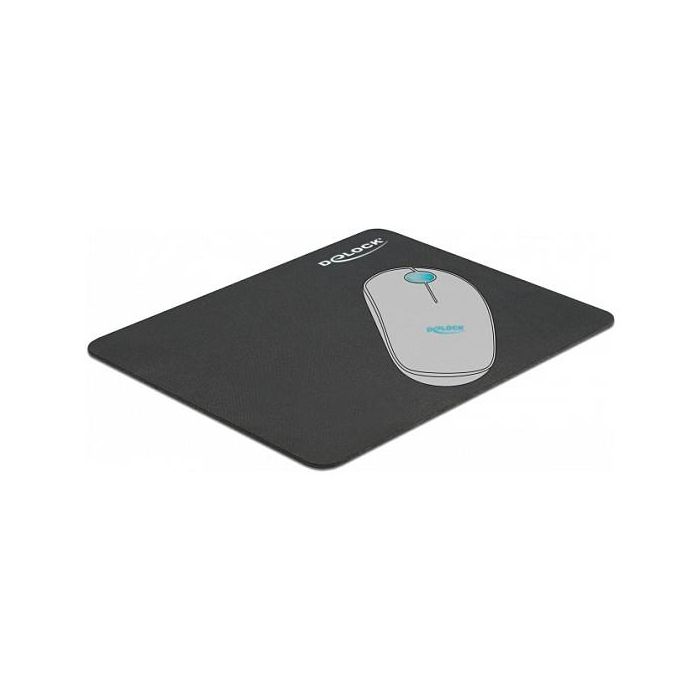 DELOCK Alfombrilla para ratón Negra 220x180mm 2