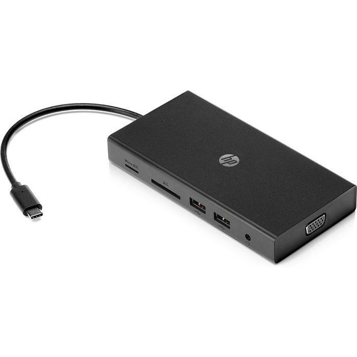 HP Concentrador Multipuerto USB-C Portátil para Viajes, 6 Puertos con Transferencia de Datos, Carga, Ethernet 1 Gbps, HDMI y VGA Simultáneos 2 HP Concentrador Multipuerto USB-C Portátil para Viajes, 6 Puertos con Transferencia de Datos, Carga, Ethernet 1 Gbps, HDMI y VGA Simultáneos 2