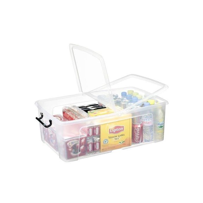 Caja Almacenamiento Strata By Cep Hw675 50 Litros Apilable Cristal