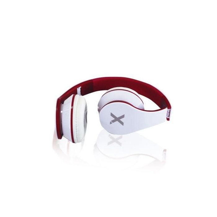 AURICULARES DIADEMA APPROX DJ JAZZ APPDJJAZZWR - ALTAVOCES 40MM - CABLE ANTI-ENROLLABLE 1.2M - BLANCO Y ROJO