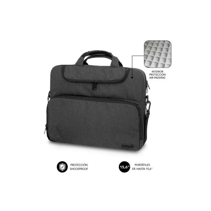 SUBBLIM Maletin Air Padding Laptop bag 15,6" Dark Grey 0 SUBBLIM Maletin Air Padding Laptop bag 15,6" Dark Grey 0