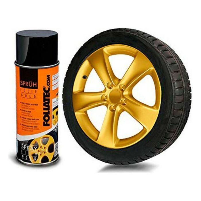 Foliatec FO2046 Película Pulverizable Removible Dorado Metálico 400 mL para Coche, Motocicleta, Hogar y Jardín 1 Foliatec FO2046 Película Pulverizable Removible Dorado Metálico 400 mL para Coche, Motocicleta, Hogar y Jardín 1