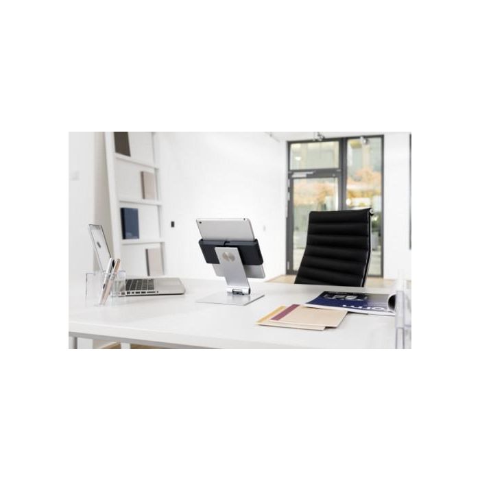 Durable Soporte Elevador Mesa Tablets 7-13 Pulgadas Giratorio 360° para Escritorio Profesional Referencia 8930-23 8