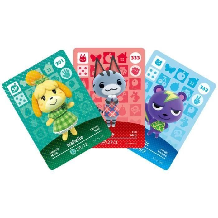Nintendo Paquete de 3 Tarjetas Animal Crossing Serie 4 - Incluye 1 Tarjeta Especial y 2 Tarjetas Estándar 1 Nintendo Paquete de 3 Tarjetas Animal Crossing Serie 4 - Incluye 1 Tarjeta Especial y 2 Tarjetas Estándar 1
