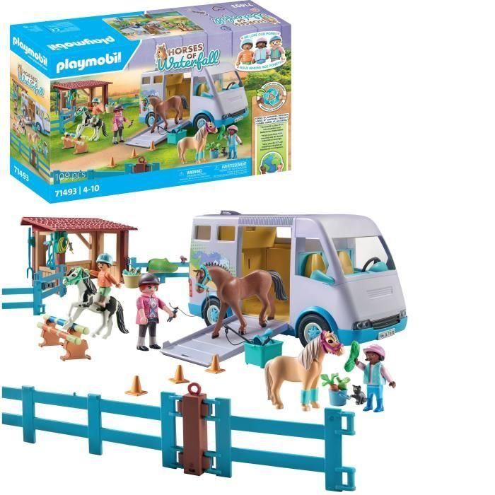 PLAYMOBIL 71493 Furgoneta para caballos y ponis con recinto 2 PLAYMOBIL 71493 Furgoneta para caballos y ponis con recinto 2