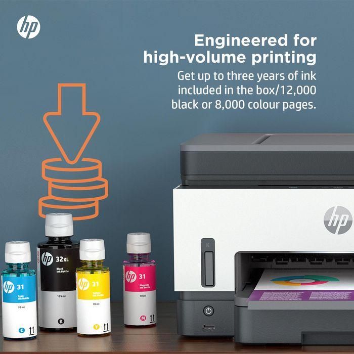 HP Smart Tank 7605 - Multifunción de Inyección de Tinta a Color WiFi con Dúplex Automático, Escáner y Fax - Impresora, Copiadora 6
