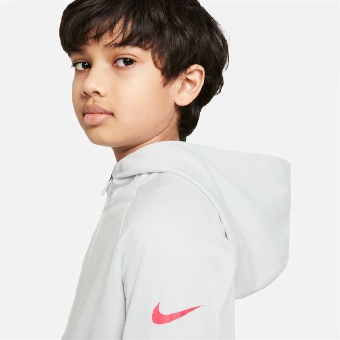 Chaqueta Deportiva para Niños Nike Therma-FIT Gris 4 Chaqueta Deportiva para Niños Nike Therma-FIT Gris 4