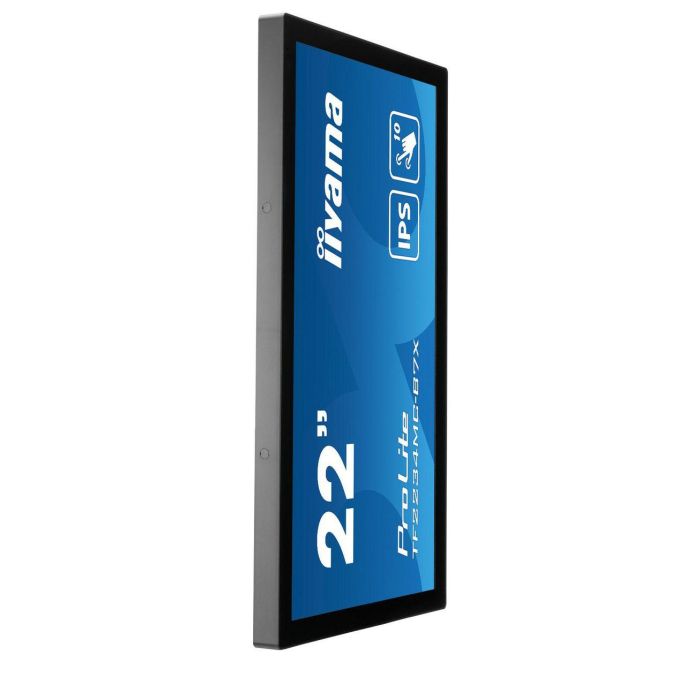 Iiyama ProLite TF2234MC-B7X Monitor Táctil IPS 21.5" (54.6 cm) Full HD 1920x1080, 16:9, 8 ms, Pantalla Capacitiva Multi-Touch 10 Puntos, HDMI, DisplayPort, Negro, IP65