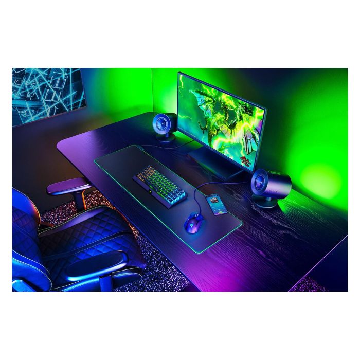 Razer RZ05-04750100-R3G1 Nommo V2 Altavoces PC Rango Completo 2.1 Canales Negro Inalámbrico y Alámbrico Bluetooth 5.3 USB C 4