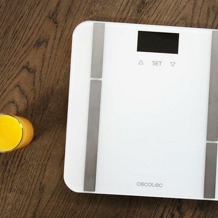 Báscula Digital de Baño Cecotec Surface Precision 9400 Full Healthy Blanco Acero Inoxidable 180 kg Baterías x 2 3 Báscula Digital de Baño Cecotec Surface Precision 9400 Full Healthy Blanco Acero Inoxidable 180 kg Baterías x 2 3