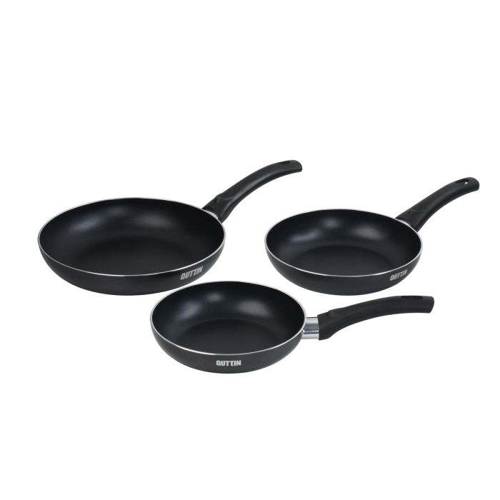 Set de Sartenes Quttin Aluminio 24 cm 3 Piezas (4 Unidades)