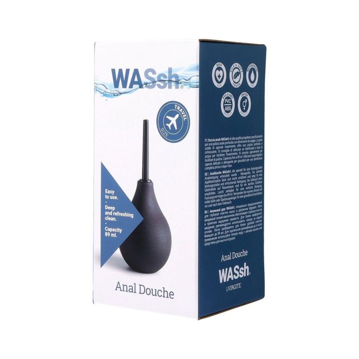 Lavativa Con Tapón Anal Expandible Virgite Negro 89 ml 4 Lavativa Con Tapón Anal Expandible Virgite Negro 89 ml 4