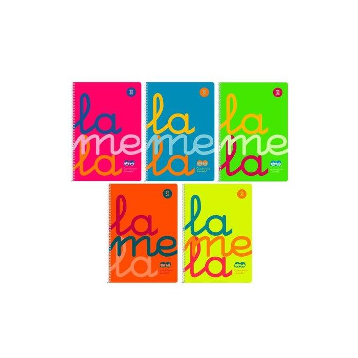 Lamela Bloc Tapa Polipropileno 4º 80H Cuadrovia 3 Mm Surtidos (6 Col.) 6 unidades