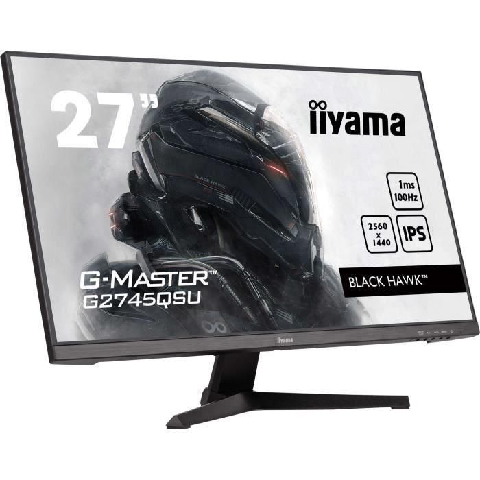 Iiyama G2745QSU-B2 Monitor Gaming 27" IPS Wide Quad HD 2560x1440 1ms 100Hz 300cd/m² Negro 0 Iiyama G2745QSU-B2 Monitor Gaming 27" IPS Wide Quad HD 2560x1440 1ms 100Hz 300cd/m² Negro 0