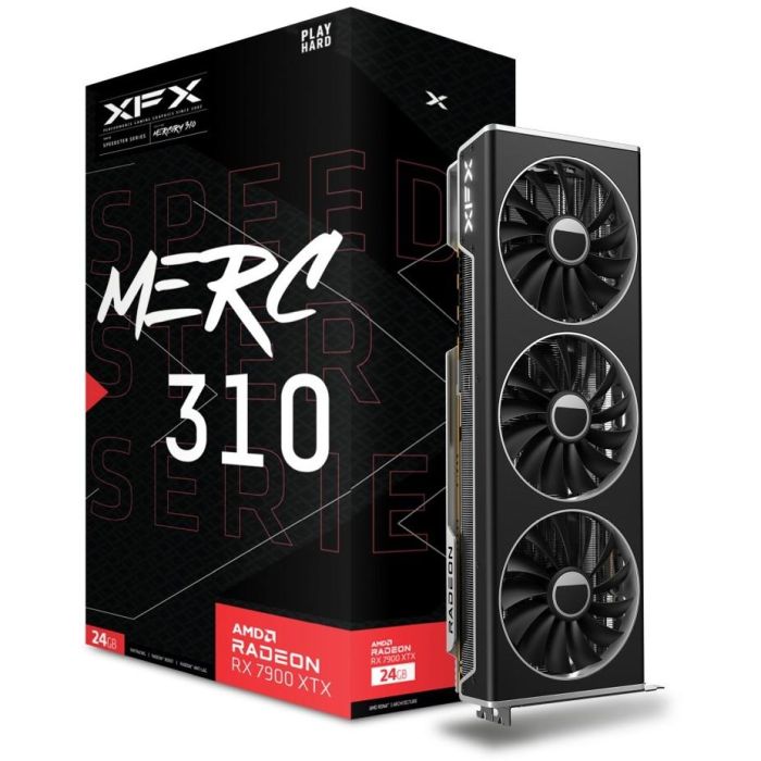 XFX MERC310 Black Edition AMD Radeon RX 7900 XTX 24GB GDDR6 PCI Express 4.0 3 Ventiladores Negro 6