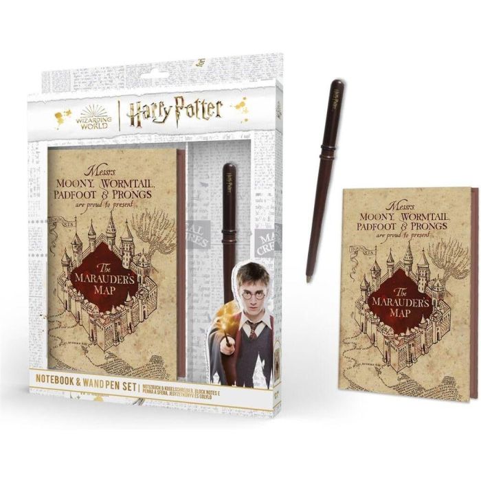 Set Cuaderno + boligrafo varita Harry Potter 1