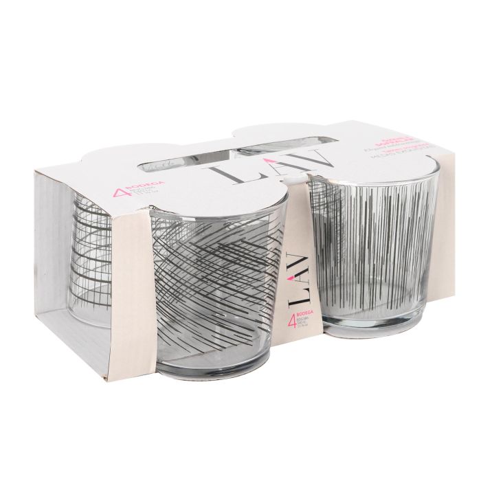 Set 4 Vasos Pinta 340 cc Black Li - LAV (6 Cajas) 3 Set 4 Vasos Pinta 340 cc Black Li - LAV (6 Cajas) 3