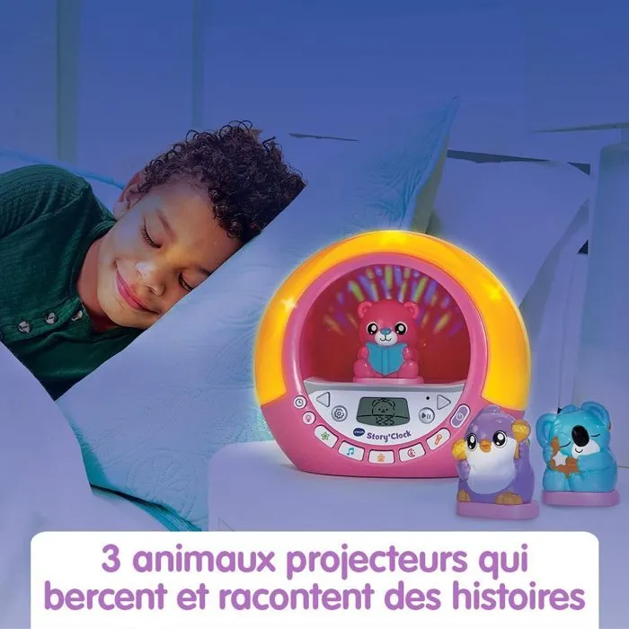 Vtech VTE3417766219558 Mi Cuentista de Historias Reloj Despertador Rosa - Idioma francés 3