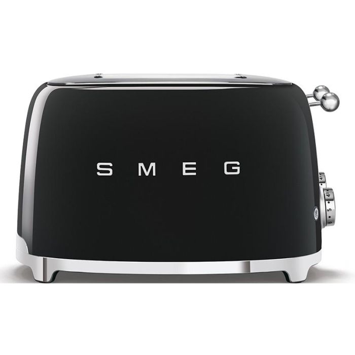 Smeg TSF03BLEU Tostador 4 rebanadas de Plástico y Acero Inoxidable, Negro, Estilo Años 50, 2000W 1 Smeg TSF03BLEU Tostador 4 rebanadas de Plástico y Acero Inoxidable, Negro, Estilo Años 50, 2000W 1