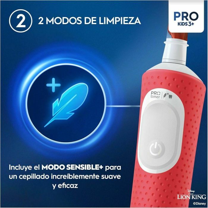 Cepillo de Dientes Eléctrico Oral-B Rey Leon Rojo Multicolor 3 Cepillo de Dientes Eléctrico Oral-B Rey Leon Rojo Multicolor 3