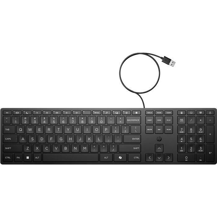 HP 320K Teclado de Escritorio con Cable USB, Diseño Suizo, Cómodo y Fiable para Productividad Diaria 19