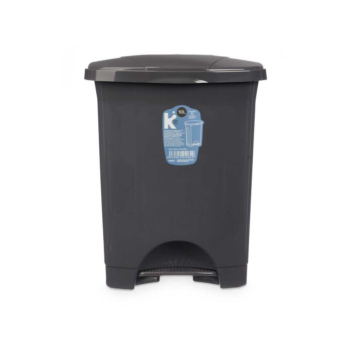 Papelera Pedal Plastico 10L Antracita Arte Regal 27X33CM (8 Unidades) 2 Papelera Pedal Plastico 10L Antracita Arte Regal 27X33CM (8 Unidades) 2