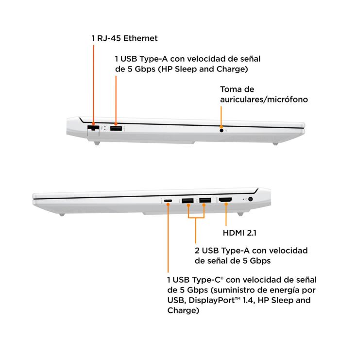 Laptop HP 84C96EA#ABE 16,1" 16 GB RAM 512 GB SSD ryzen 7-7840hs Nvidia Geforce RTX 4050 5
