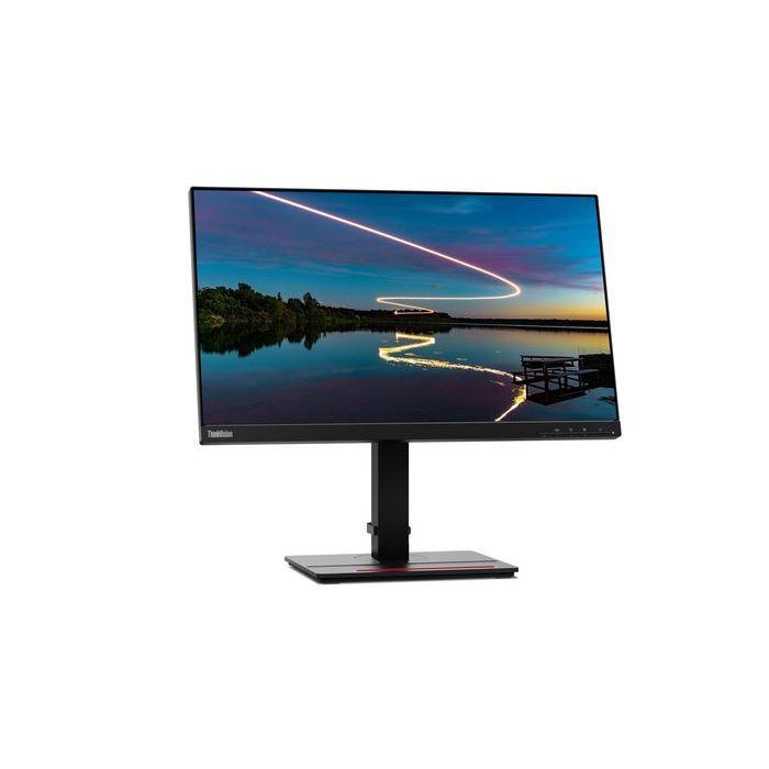 Lenovo T24 m-20 Monitor ThinkVision 23.8" 1920x1080 IPS USB-C Ethernet 60Hz Ergonómico NearEdgeless Eyesafe para Oficina 1