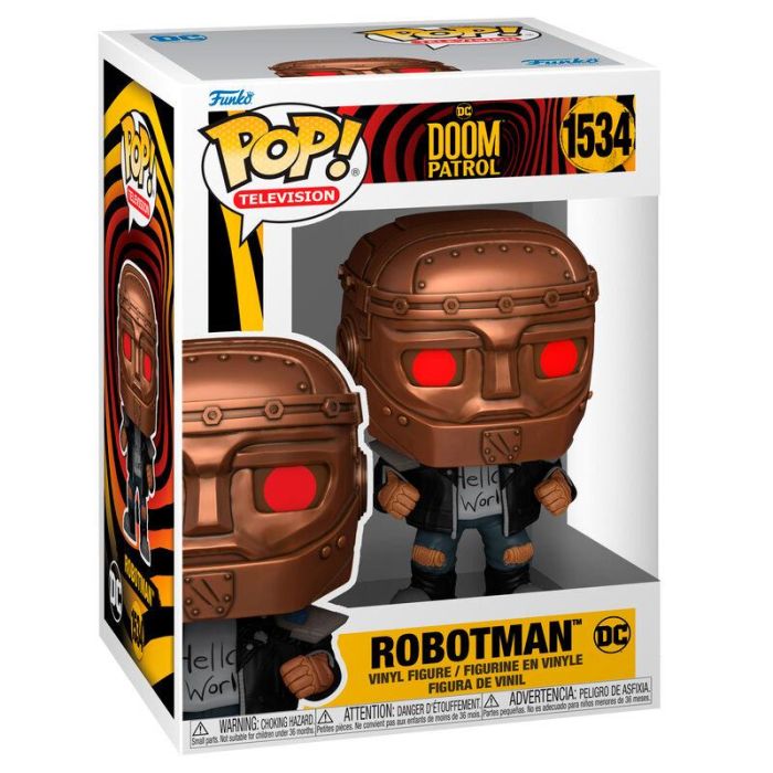 Funko Pop DC Comics Doom Patrol Robotman - Figura de vinilo de 9 cm 1