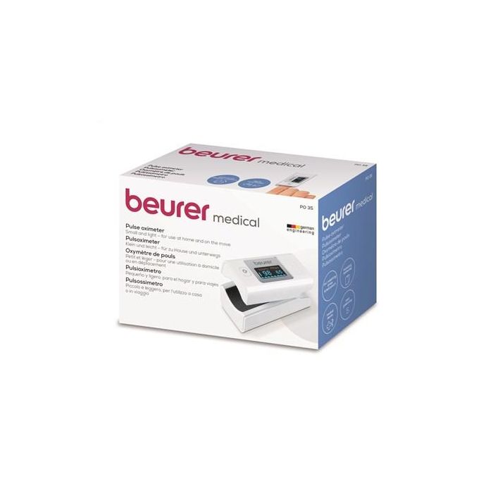 Beurer PO-35 Pulsioxímetro para Medición de Oxígeno en Sangre y Frecuencia Cardíaca 3 Beurer PO-35 Pulsioxímetro para Medición de Oxígeno en Sangre y Frecuencia Cardíaca 3